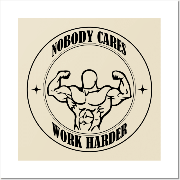 Workout Motivation Sticker Wall Art by NouBa